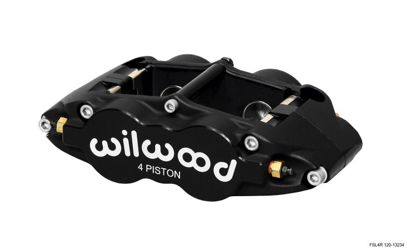 Wilwood Caliper-Forged Superlite 4R 1.12/1.12in Pistons 0.81in Disc Brake Calipers - Perf Wilwood