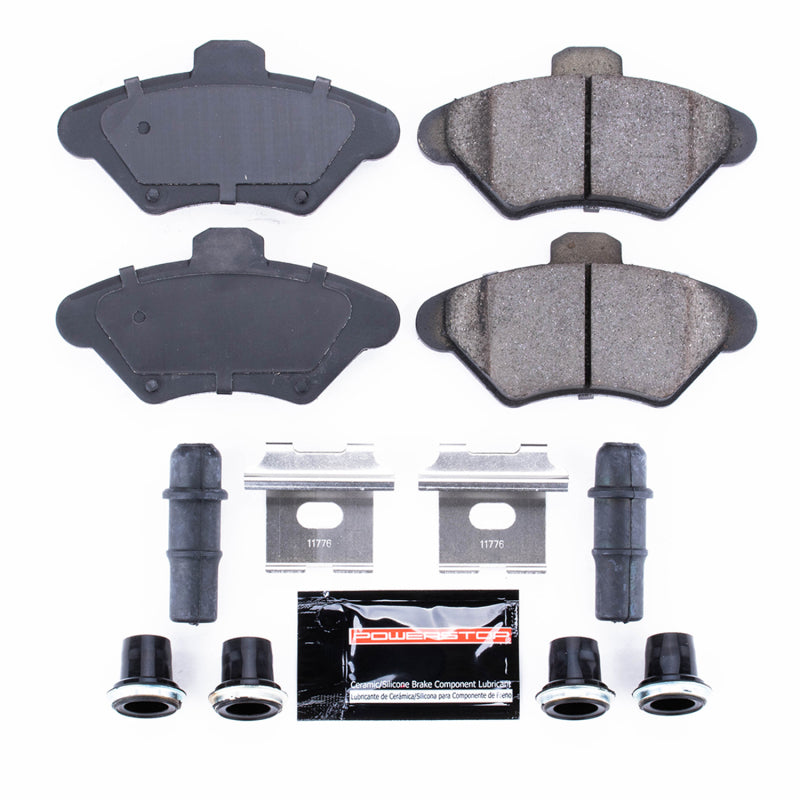 Power Stop 94-98 Ford Mustang Front Z23 Evolution Sport Brake Pads w/Hardware Brake Pads - Performance PowerStop