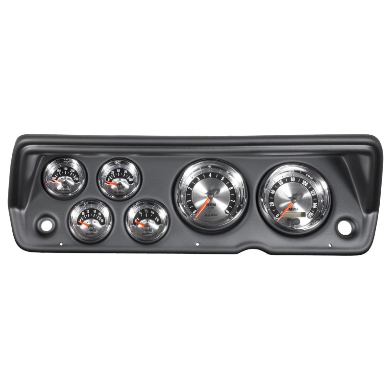 Autometer American Muscle Gauge Kit 6 Pc Abody/Duster/Demon/Dart 70-76 Tach/Mph/Fuel/Oilp/Wtmp/Volt Gauges AutoMeter