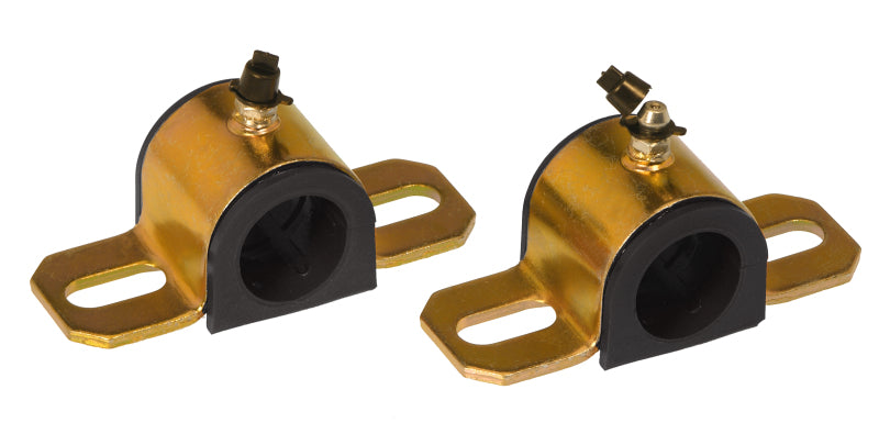 Prothane Universal Greasable Sway Bar Bushings - 25MM - Type A Bracket - Black Sway Bar Bushings Prothane