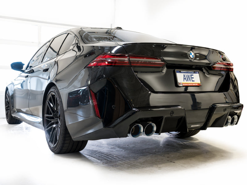 AWE Tuning BMW G90/G99 M5 Track Edition Cat-Back Exhaust - Chrome Silver Tips Catback AWE Tuning