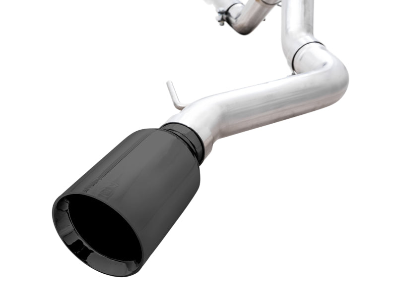 AWE Tuning 2021+ Ford Bronco 0FG Single Rear Exit Exhaust w/Diamond Black Tip & Bash Guard Catback AWE Tuning