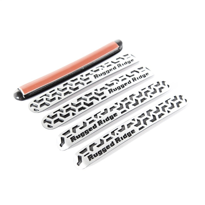 Rugged Ridge Elite Dr Hndle Insert Contrast Tread4D 07-18 Jeep Wrangler JK Doors Rugged Ridge