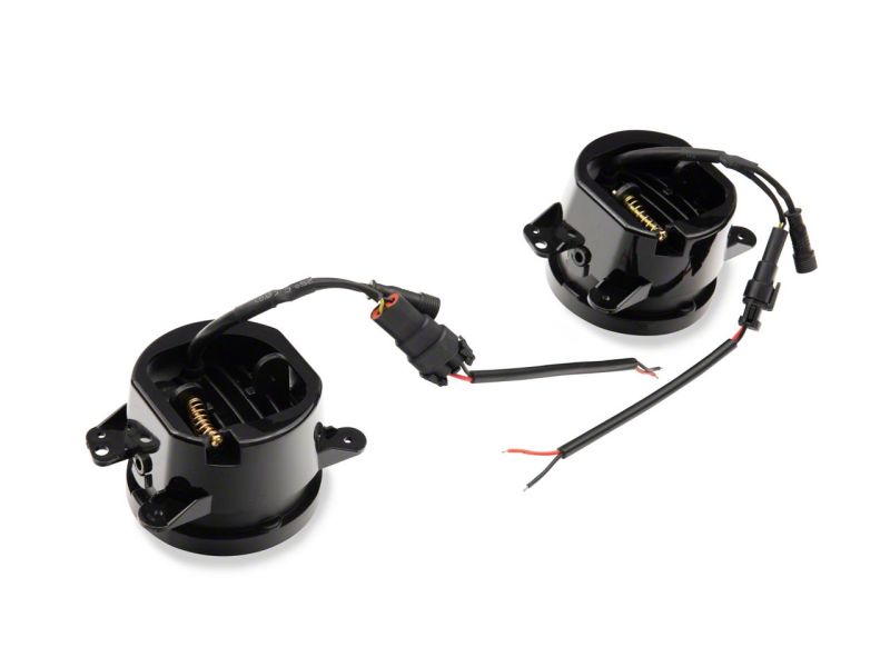 Raxiom 07-18 Jeep Wrangler JK Axial Series 4-In LED Fog Lights w/ RGB Halo Headlights Raxiom