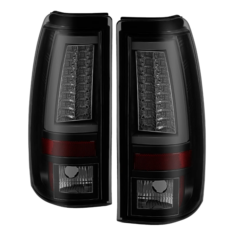 Spyder 03-06 Chevy Silverado (Does Not Fit Stepside) Version 2 LED Tail Lights - Black Smoke Tail Lights SPYDER