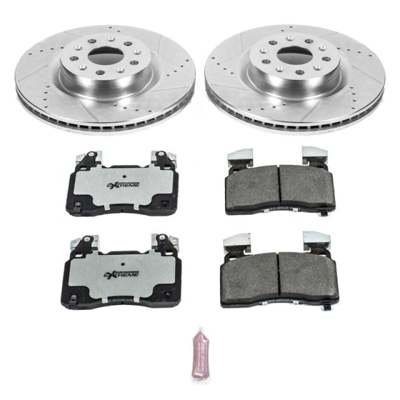 Power Stop 16-18 Cadillac CT6 Front Z26 Street Warrior Brake Kit Brake Kits - Performance D&S PowerStop