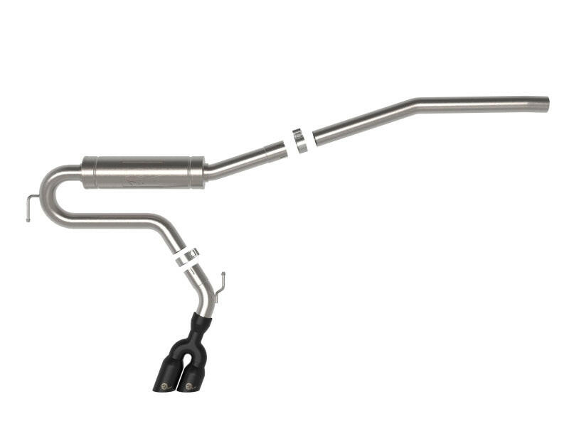 aFe Rebel Series 2.5in 409 SS Cat-Back Exhaust w/ Black Tip 2022 Ford Maverick Catback aFe