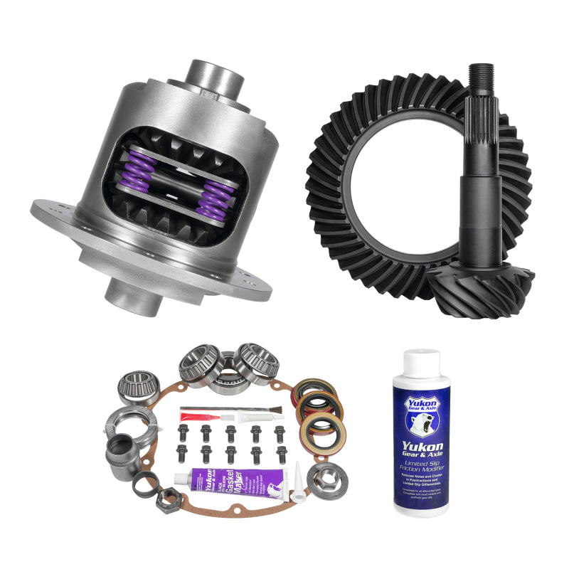 Yukon Gear Muscle Car Limited Slip & Re-Gear Kit GM 8.2in 27 Spline 3.73 Ratio Final Drive Gears Yukon Gear & Axle