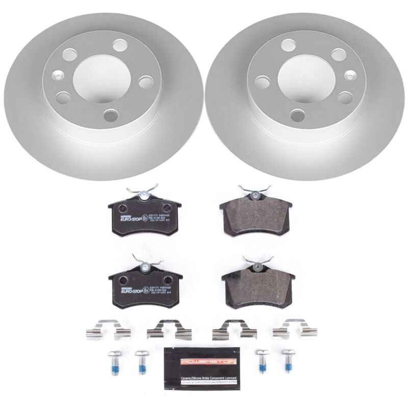 Power Stop 98-10 Volkswagen Beetle Rear Euro-Stop Brake Kit Brake Kits - OE PowerStop