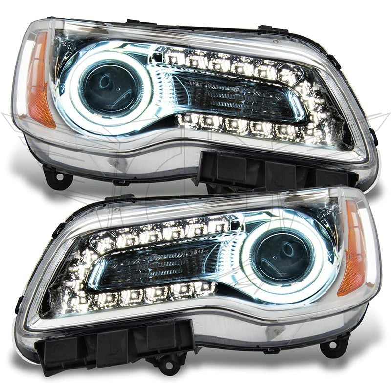 Oracle 11-14 Chrysler 300C SMD HL - Chrome - NON HID - ColorSHIFT w/ BC1 Controller Headlights ORACLE Lighting