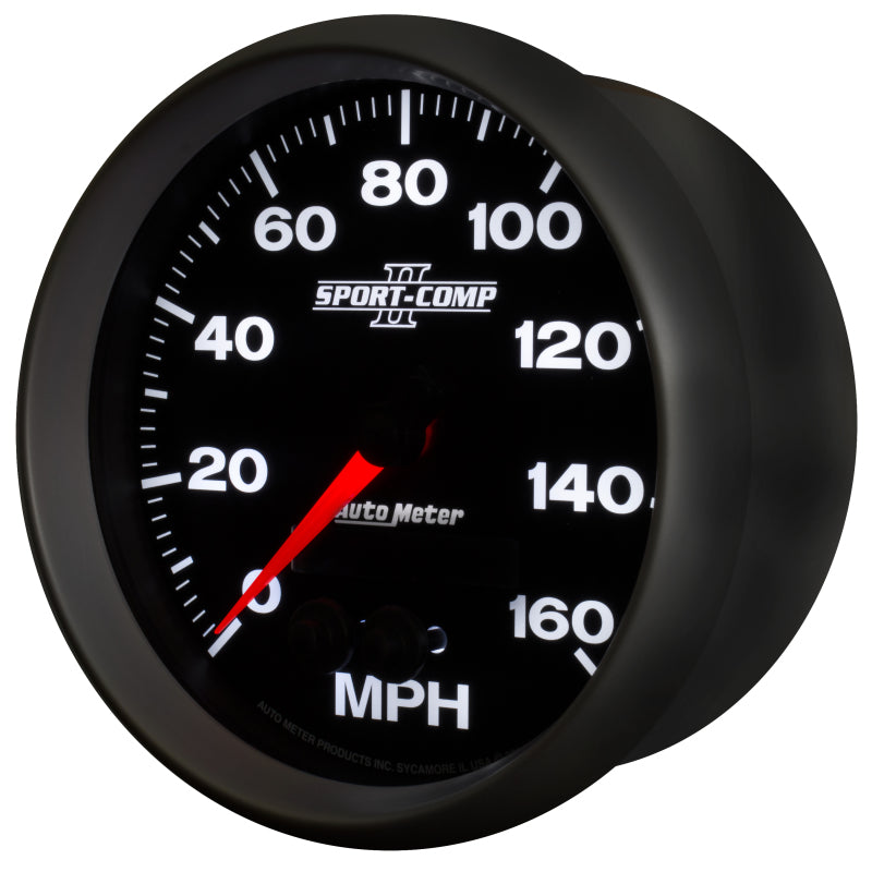 Autometer Sport-Comp II 5in 0-140MPH In-Dash Electronic GPS Programmable Speedometer Gauges AutoMeter