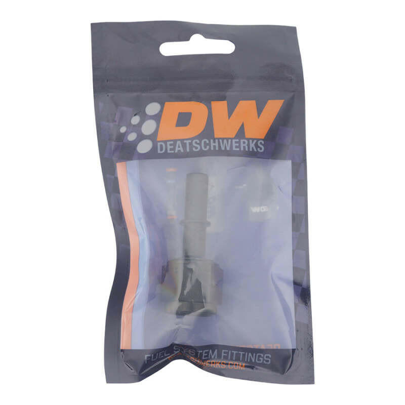 DeatschWerks 8AN Female Flare Swivel to 3/8in Male EFI Quick Disconnect - Anodized Matte Black Fuel Components Misc DeatschWerks