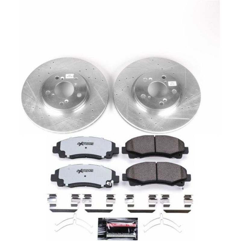 Power Stop 12-14 Honda Ridgeline Front Z36 Truck & Tow Brake Kit Brake Kits - Performance D&S PowerStop