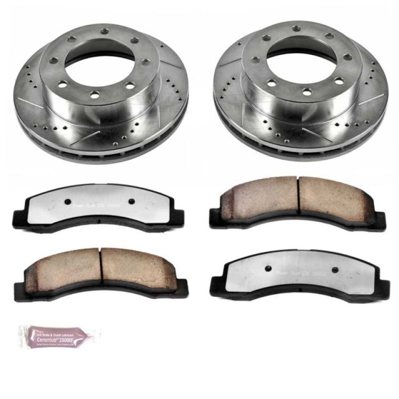 Power Stop 1999 Ford F-250 Super Duty Front Z36 Truck & Tow Brake Kit Brake Kits - Performance D&S PowerStop