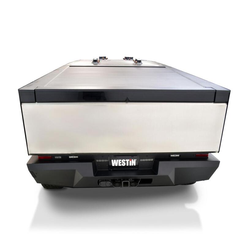 Westin 24-25 Tesla Cybertruck Pro-Series Rear Bumper - Texured Black Bumpers - Steel Westin