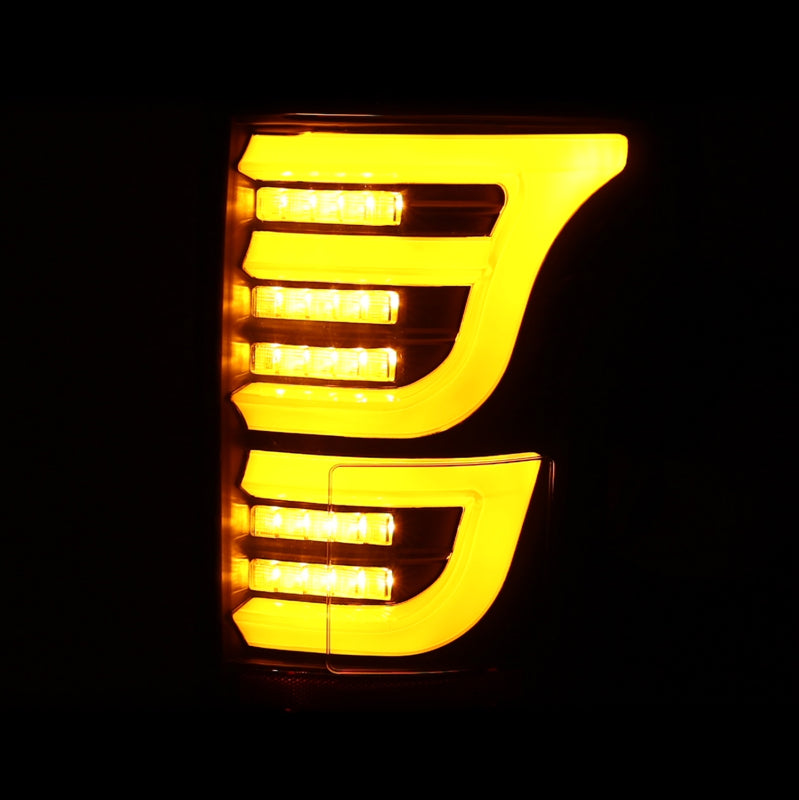 AlphaRex 15-20 Ford F150 Luxx-Series LED Tail Lights Alpha-Black Tail Lights AlphaRex