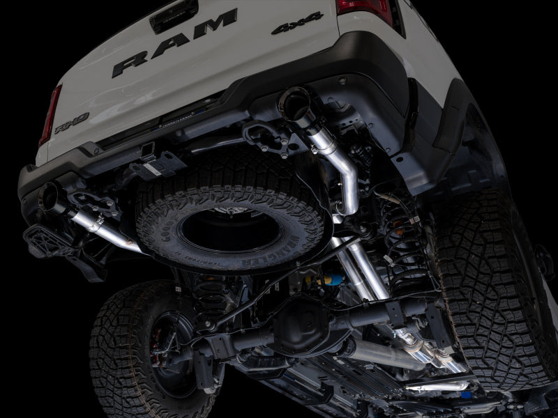 AWE Tuning 2025+ RAM 1500 RHO 3.0 I6 TT 0FG Dual Rear Exit Cat-Back Exhaust - Diamond Black Tips Catback AWE Tuning