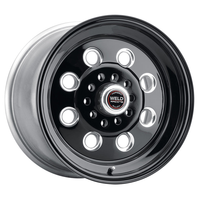 Weld Draglite 15x4 / 5x4.5 & 5x4.75 BP / 1.875in BS Black Wheel - Non-Beadlock Wheels - Forged Weld