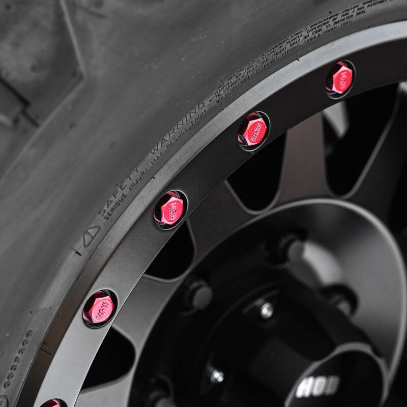 Method Lip Bolt - Matte Red MRW - Street - Kit Wheel Bolts Method Wheels