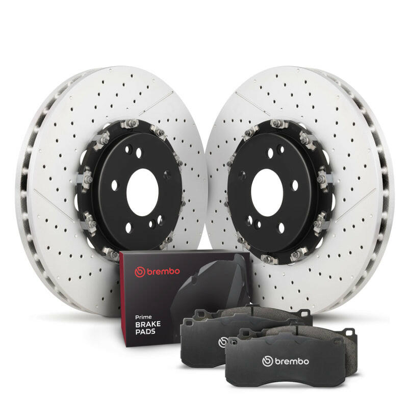 Brembo OE 09-11 Nissan GT-R Front Disc Brake Kit Brake Rotors - OE Brembo OE