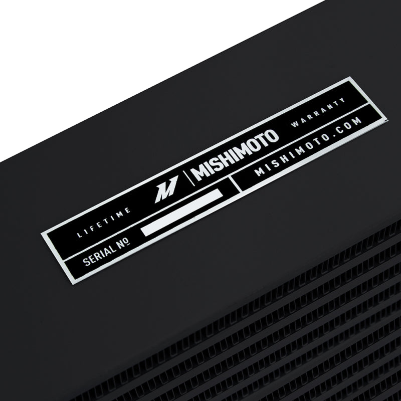 Mishimoto Heavy-Duty Oil Cooler - 17in. Opposite-Side Outlets - Black Oil Coolers Mishimoto