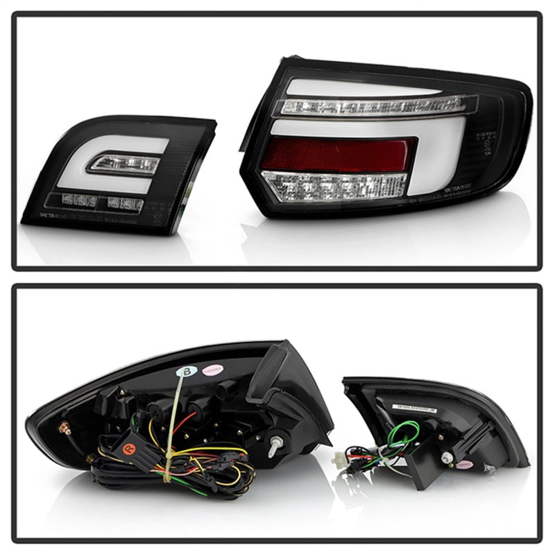 Spyder 03-08 Audi A3 Full LED Tail Lights - Black (ALT-YD-AA303-LED-BK) Tail Lights SPYDER