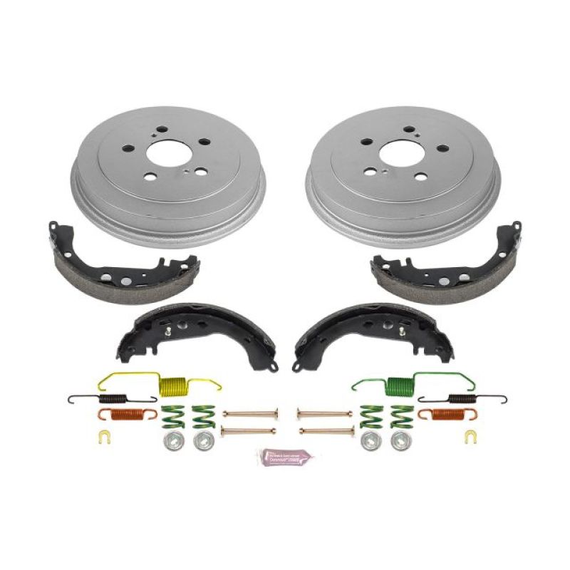 Power Stop 03-08 Toyota Corolla Rear Autospecialty Drum Kit Brake Drums PowerStop