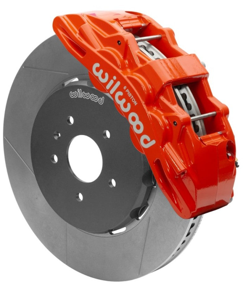 Wilwood SX6R Front Brake Kit 15in Slotted Red w/ Lines 14+ Chevy Corvette C7 Big Brake Kits Wilwood