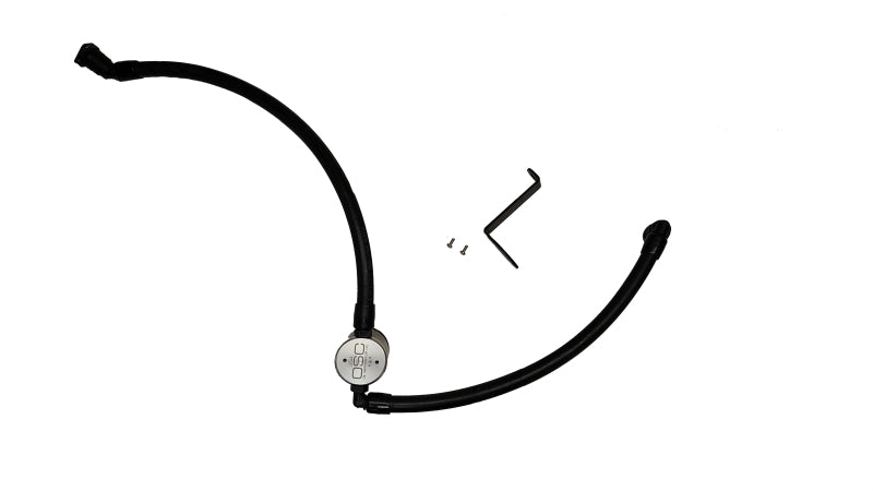 J&L 23-25 Ford Ecoboost 2.0 Oil Separator PCV Side - Clear Anodized Oil Separators J&L