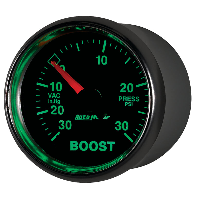 Autometer GS 30inhg-30PSI Digital Vac/Boost Gauge Gauges AutoMeter