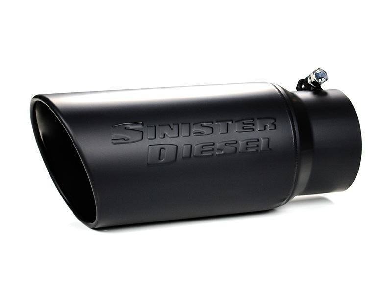 Sinister Diesel Universal Black Ceramic Coated Stainless Steel Exhaust Tip (4in to 5in) Tips Sinister Diesel