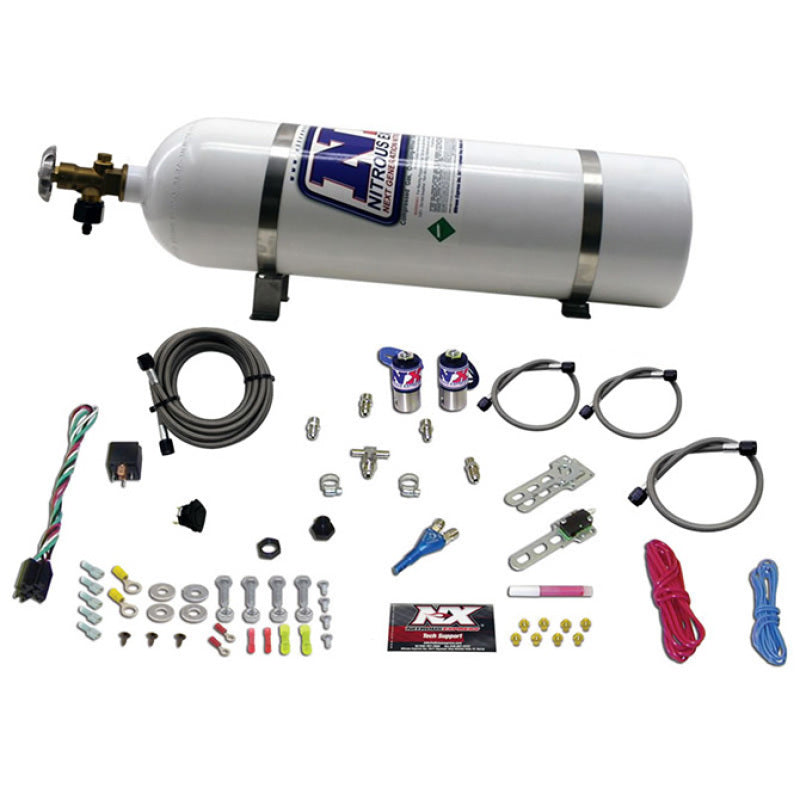 Nitrous Express Sub C Nitrous Kit (25-35-50HP) w/15lb Bottle Nitrous Systems Nitrous Express