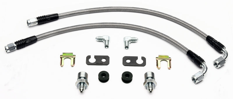 Wilwood Flexline Kit Front 2008 Toyota Matrix w/ SL6 Caliper Brake Line Kits Wilwood