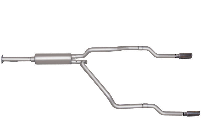 Gibson 96-98 Chevrolet K2500 Cheyenne 5.7L 2.5in Cat-Back Dual Split Exhaust - Stainless Catback Gibson