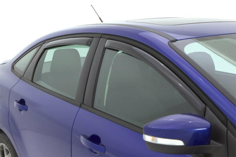 AVS 12-18 Ford Focus Ventvisor In-Channel Front & Rear Window Deflectors 4pc - Smoke Wind Deflectors AVS