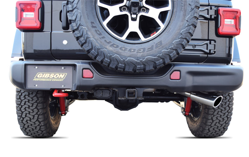 Gibson 18-22 Jeep Wrangler JL Sport 3.6L 2.5in Cat-Back Single Exhaust - Stainless Catback Gibson