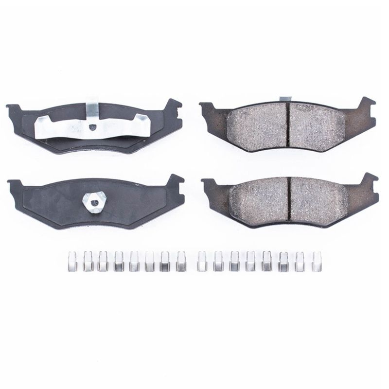 Power Stop 93-94 Chrysler Concorde Rear Z17 Evolution Ceramic Brake Pads w/Hardware Brake Pads - OE PowerStop
