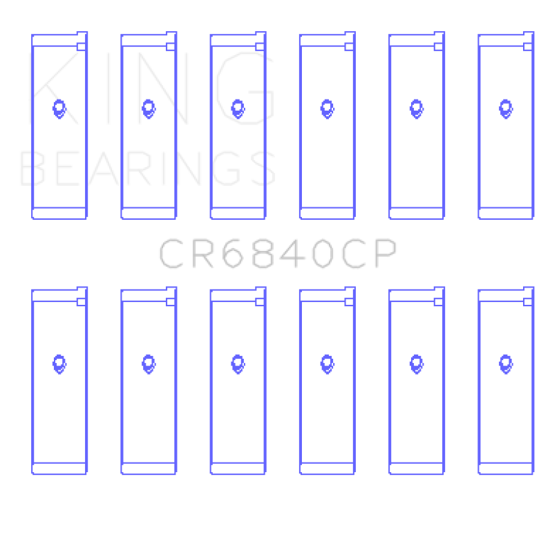 King Engine Bearings 05-12 Nissan VQ40DE 6 Cyl Rod Bearing Set - Size STD Bearings King Engine Bearings