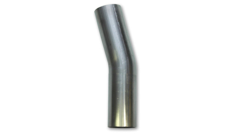 Vibrant 4in OD T304 SS 15 Deg Mandrel Bend 5in Leg Length (6in Centerline Radius) Steel Tubing Vibrant