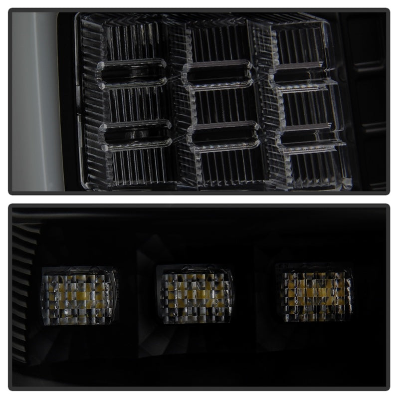 Spyder 99-04 Jeep Grand Cherokee - Light Bar Led Tail Lights - Black Smoke - ALT-YD-JGC99V3-BSM Tail Lights SPYDER