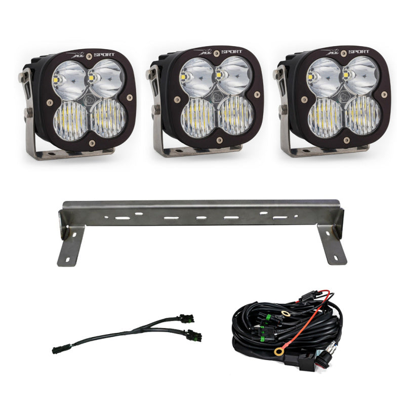 Baja Designs 15-19 Chevy Silverado 2500/3500HD XL Sport LED Bumper Kit (Driving/Spot/Wide Cornering) Light Bars & Cubes Baja Designs