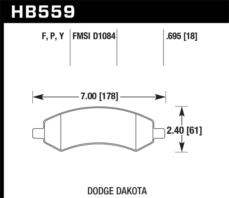 Hawk LTS Street Brake Pads Brake Pads - OE Hawk Performance