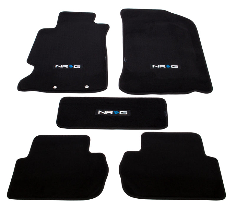 NRG Floor Mats - 02-06 Acura RSX (NRG Logo) - 5pc. Floor Mats Carpeted NRG