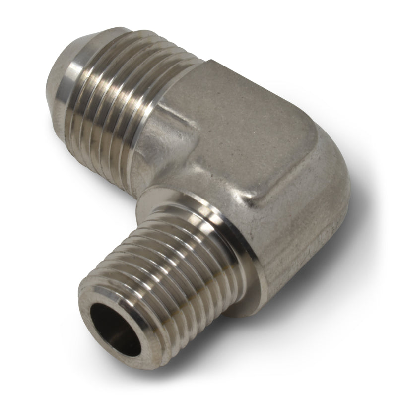 Russell Performance -4 AN to 1/4in NPT 90 Degree Flare to Pipe Adapter (Endura) Fittings Russell