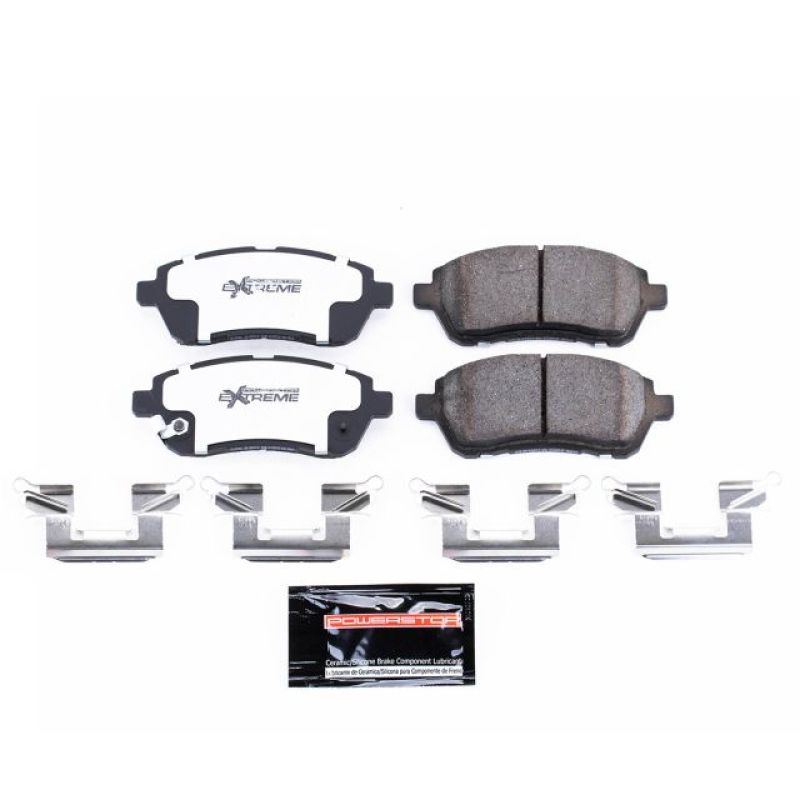 Power Stop 11-14 Mazda 2 Front Z26 Street Brake Pad w/Hardware Brake Pads - Performance PowerStop