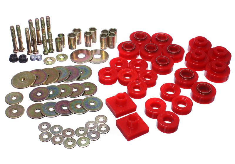 Energy Suspension 68-72 Oldsmobile Cutlass Red Body Mount Set Bushing Kits Energy Suspension