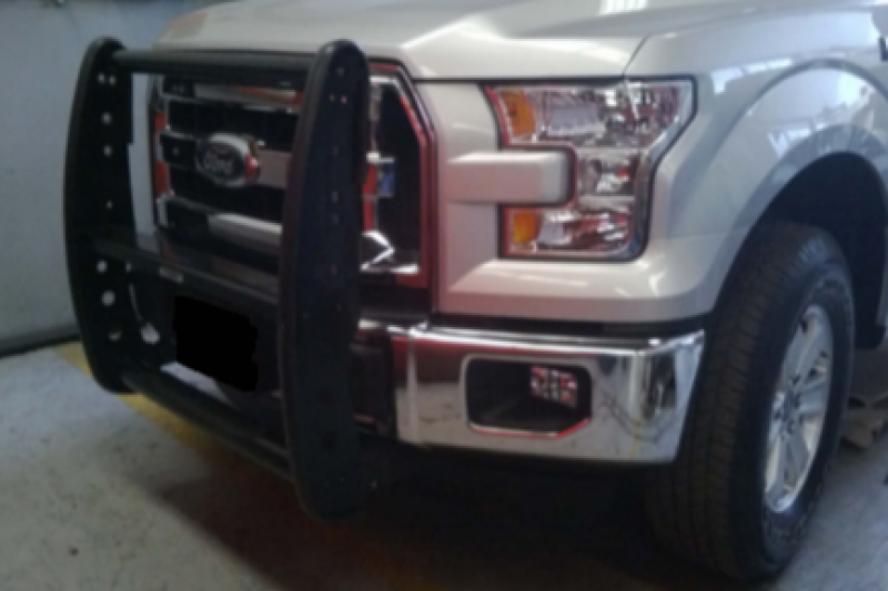 Go Rhino 15-17 Ford F-150 3000 Series StepGuard - Black (Center Grille Guard Only) Grille Guards Go Rhino