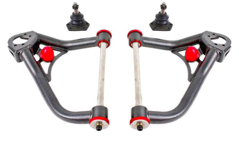BMR 67-69 1st Gen F-Body Non-Adj. Upper A-Arms (Polyurethane) - Black Hammertone Control Arms BMR Suspension