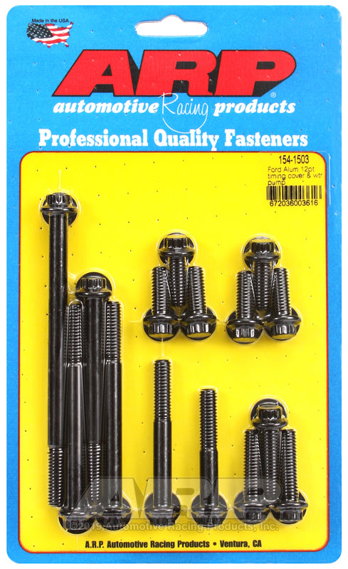 ARP Ford Alum 12pt Timing Cover and Water Pump Kit Hardware Kits - Other ARP