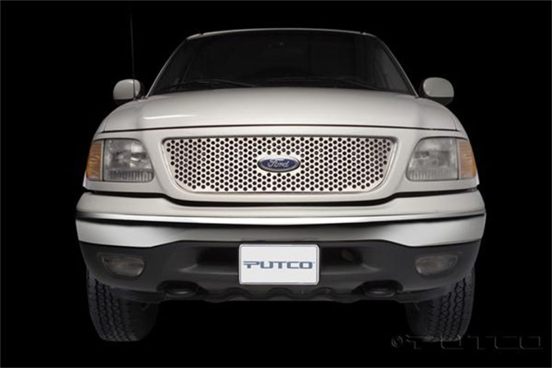 Putco 97-98 Ford F-150 (Honeycomb Grille) Punch Stainless Steel Grilles Grilles Putco